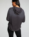 Rpet Cozy Knit Long Sleeve Drop Shoulder Hi Lo Shirttail Hoodie WOMENS - chaserbrand