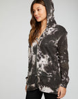 Cotton Fleece Long Sleeve Zip Up Tunic Length Hoodie WOMENS - chaserbrand