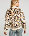 Animal Faux Fur Long Sleeve Bomber Jacket WOMENS - chaserbrand