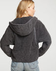 Quilted Heirloom Wovens Long Sleeve Batwing Hooded Zip Up Jacket WOMENS - chaserbrand