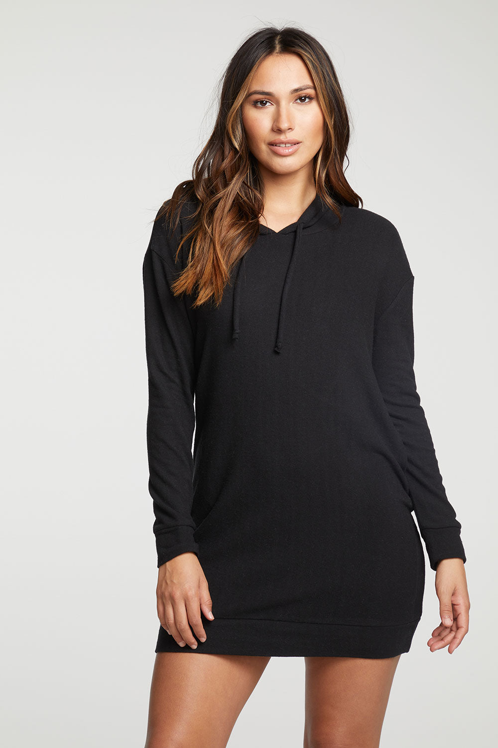 rPET Bliss Knit Long Sleeve Hooded Dress WOMENS - chaserbrand