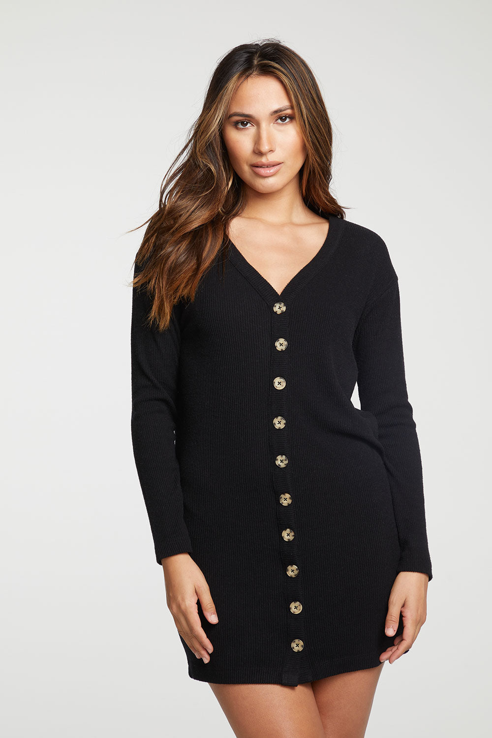 rPET Love Rib Button Down Cardigan Dress WOMENS - chaserbrand