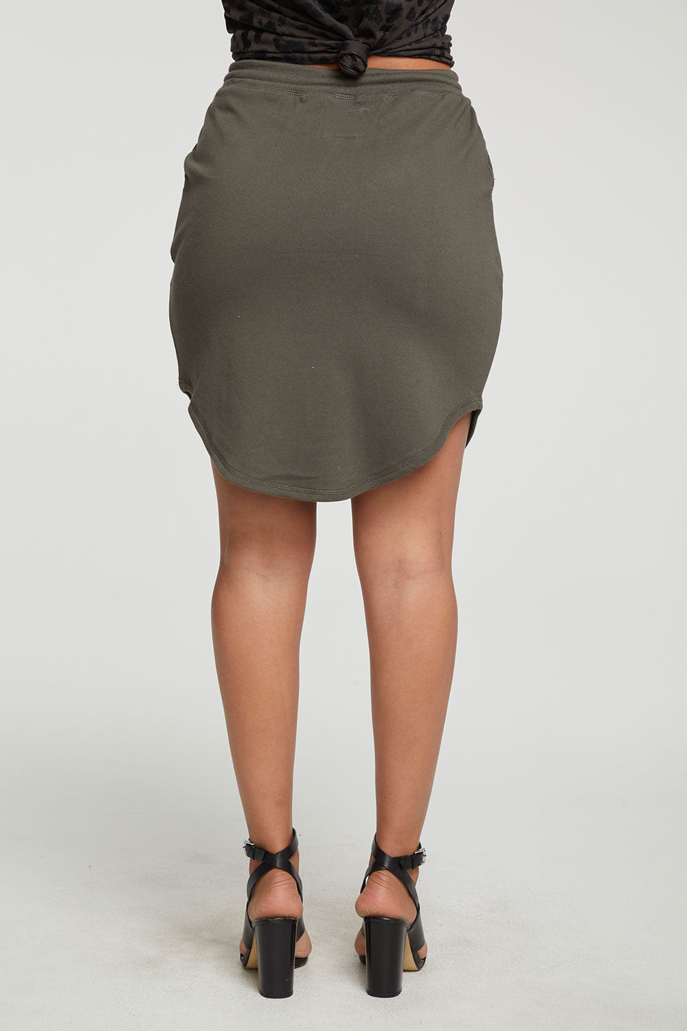 Cotton Fleece Shirttail Skirt WOMENS - chaserbrand