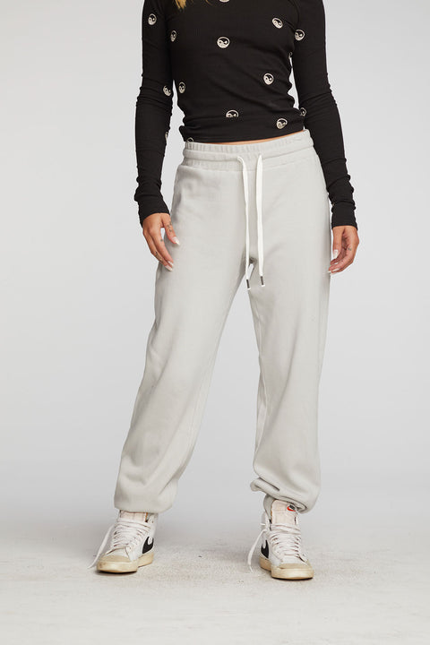 Zuma Cotton Terry Joggers with Rib And Shoestring Tie