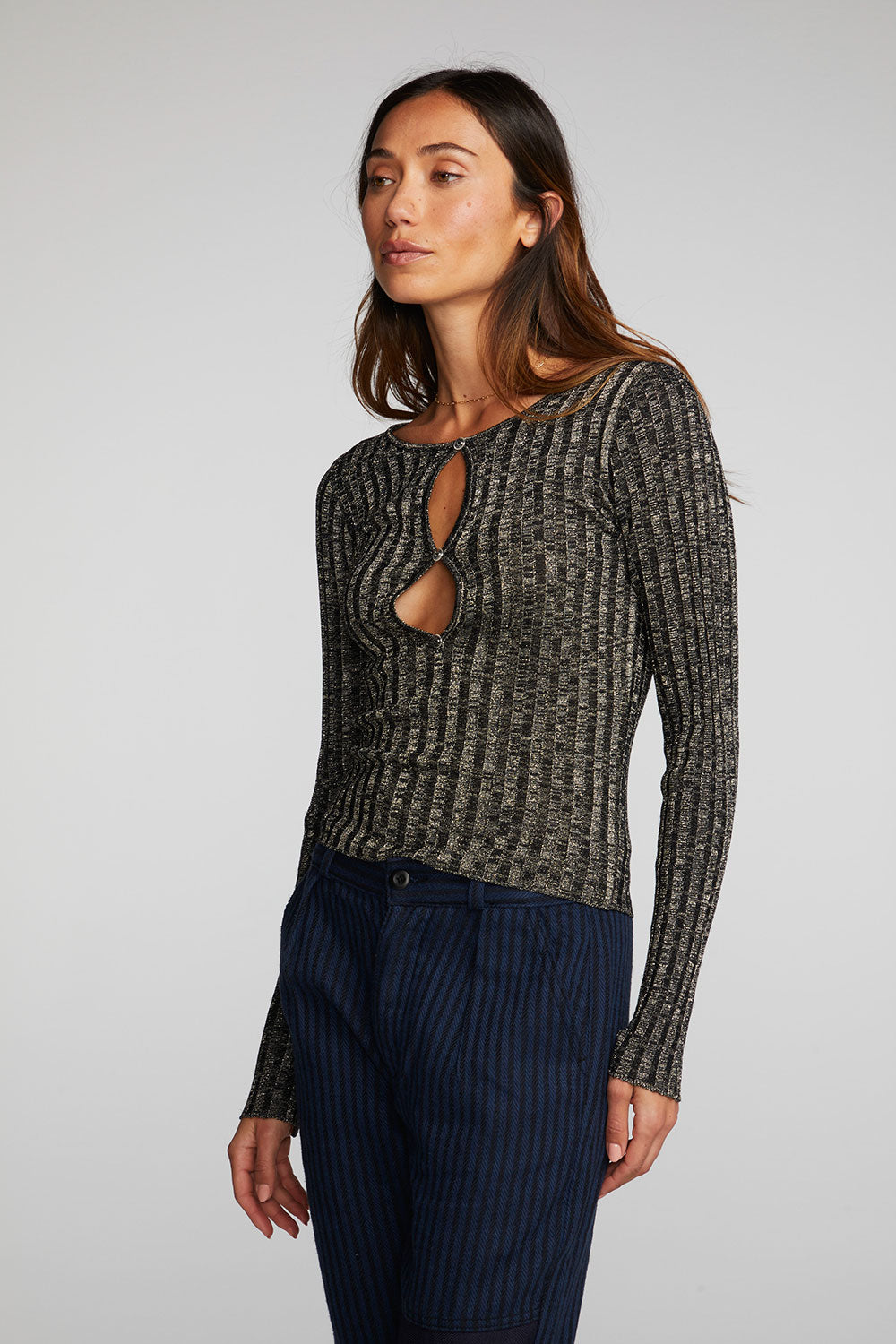 Ribbed knit top - Woman