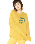 Boys Don’t Cry Cashmere Sweater - Yellow WOMENS chaserbrand