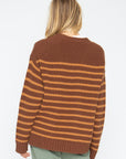 Grandpa Cardigan - Brown Beige Womens chaserbrand