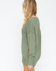 Bubble Sweater - Moss Womens chaserbrand