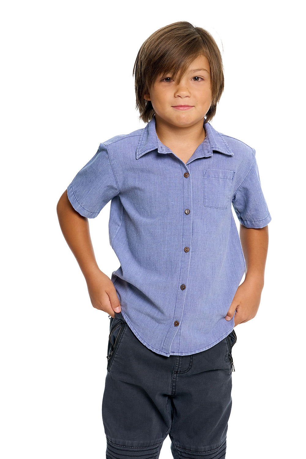 Boys Heirloom Wovens Short Sleeve Button Down Shirt BOYS chaserbrand