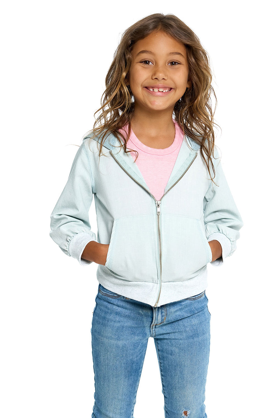 Girls Heirloom Wovens Zip Up Hoodie Jacket